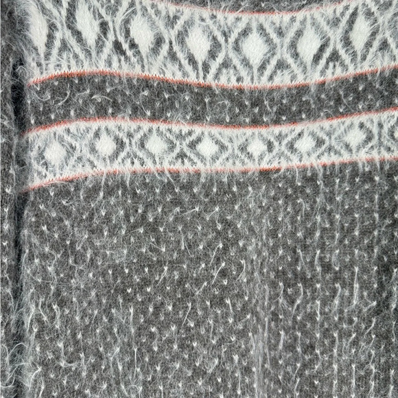 Sleeping on Snow Wool Blend Off the Shoulder Tunic Nordic Sweater Womens Small - Picture 7 of 7